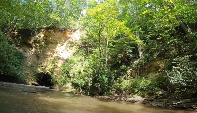 Mining Tunnel on the Etowah River rock